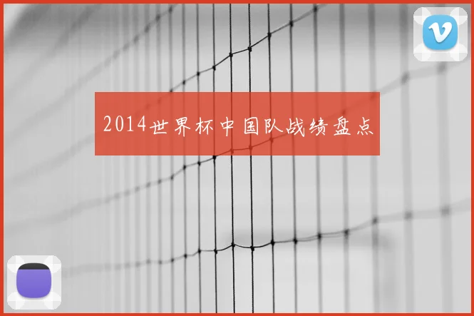 2014世界杯中国队战绩盘点